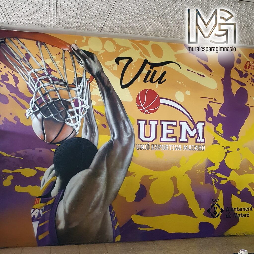 mural-pintado-basket-club-uem-mataro